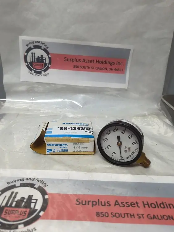 New | in-Stock ASHCROFT NO. 1000 Universal Pressure Meters Ohio US | Surplus Asset Holdings #1226036