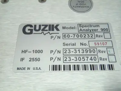 Used GUZIK SPECTRUM ANALYZER Spectrum Analyzers | Maverick Industrial Sales #1117615