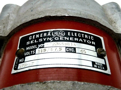 NEW GENERAL ELECTRIC 2J65HB1A SELSYN GENERATOR 115/57.5V 60CYC