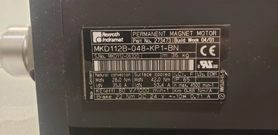 Rexroth Indramat Servo Motor MKD112B-048-KP1-BN