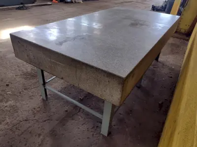 8' X 4' X 10" CHALLENGE PRECISION LAYOUT INSPECTION GRANITE TABLE: STOCK #23807