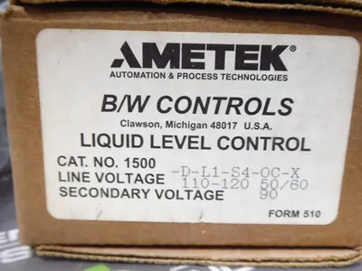 Ametek 1500-D-L1-S4-0C-X Liquid Level Control Module New NIB