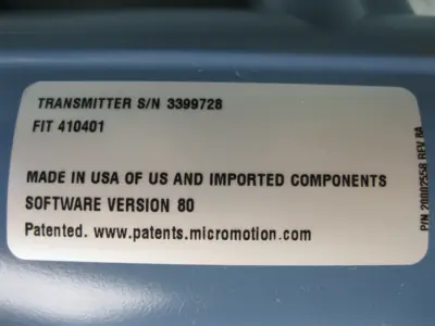 NEW Micromotion 2700 R12 BB AEZZZ