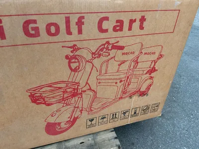 New SDLANCH MGC40 3-Wheel Mini Electric Golf Cart / Scooter, 60 Volt, 600 Watt Motor, Three Speed, 2...