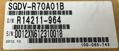 NEW YASKAWA SGDV-R70A01B SERVO DRIVE SGDVR70A01B