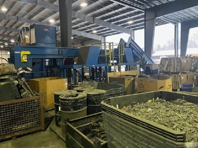 Vecoplan Sorting Line/Box Dumper/Infeed Conveyor/Sorting Line