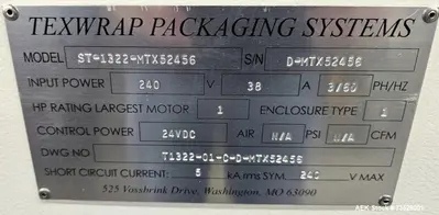 USED TEXWRAP ST-1607SSR