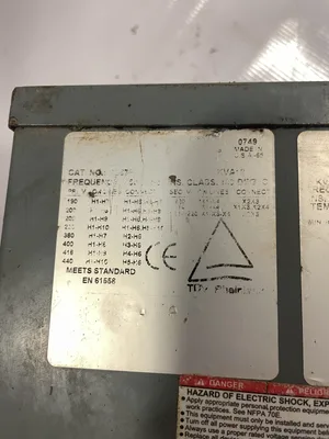 Square D 2S67F 2kVA Transformer 190-440V 110/220V 50/60Hz 1PH
