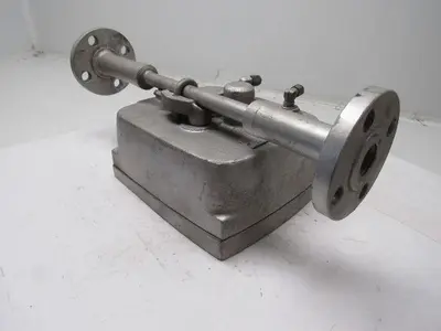 W&T Varea-Meter 4-1/4" SS Flange Mount Inline Pneumatic Transmitter 10-100%
