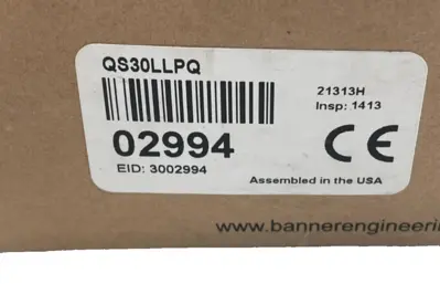 NEW BANNER ENGINEERING QS30LLPQ PHOTOELECTRIC SENSOR 02994
