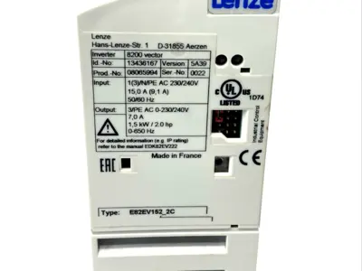 Used Lenze E82EV152K2C, 08065994 Variable Speed Drives Michigan US | Maverick Industrial Sales #1397139