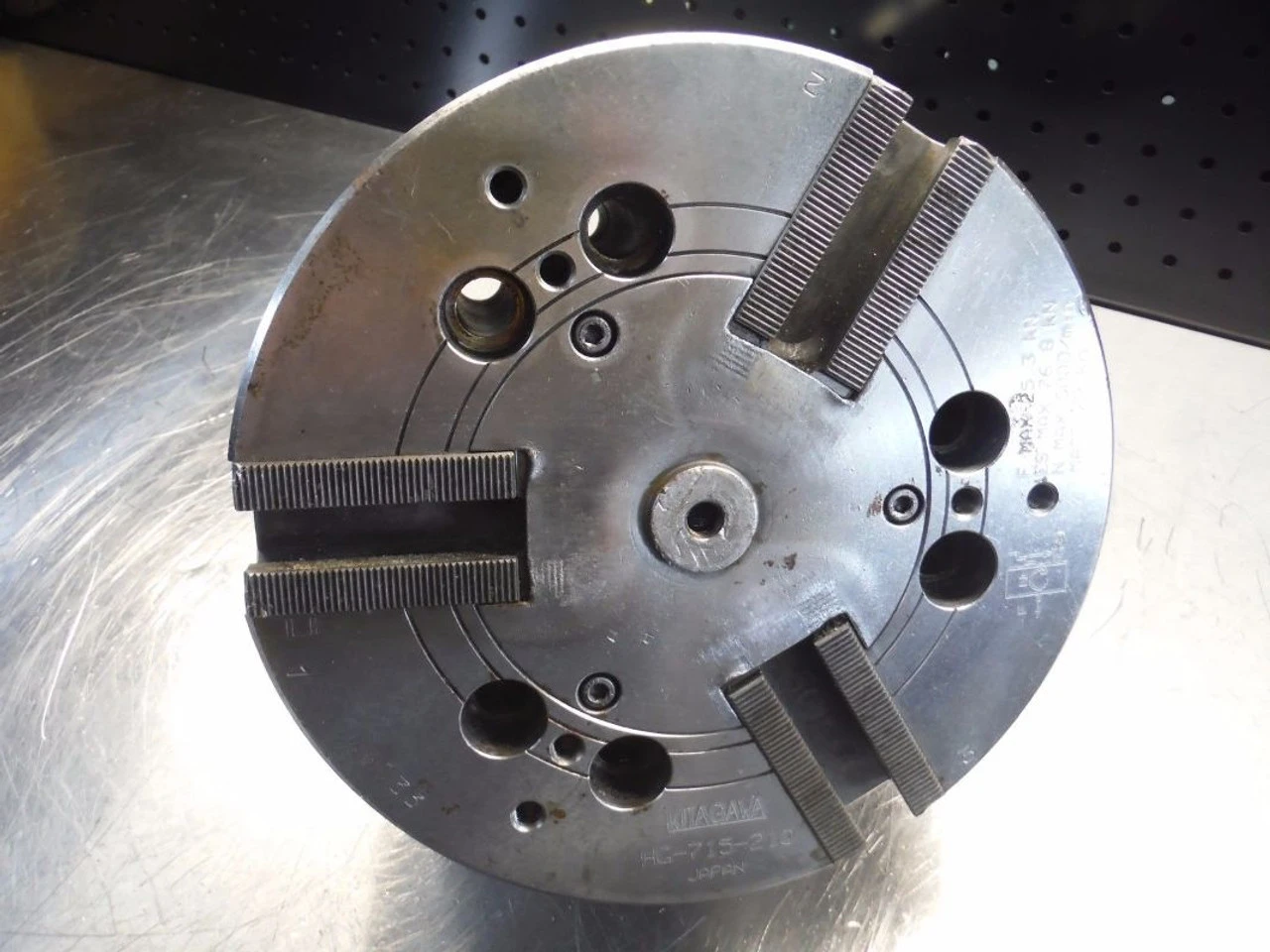Kitagawa 8" 3 Jaw Hydraulic Power Lathe Chuck HG 715 210 (LOC2975B)