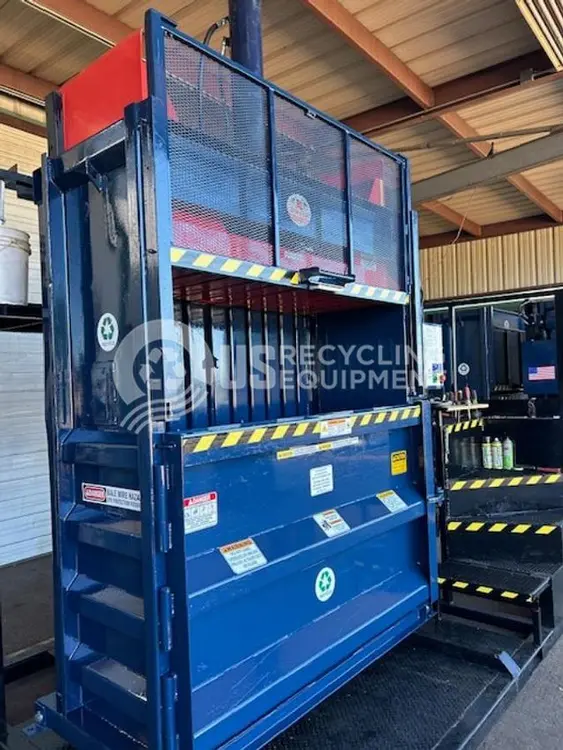 Used JV MANUFACTURING TWO (2) VB-60 & TWO (2) VB-72B VERTICAL BALERS Balers Texas US | US Recycling Equipment #908963