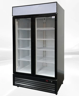 171-0209 44" 2 Glass Door Self Contained Refrigerated Display Cooler.