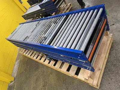 Used MHS ROLLER BED BELT CONVEYOR Belt Conveyors Wisconsin US | Packer City Sales #1301767