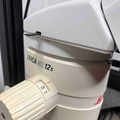 Item# L209 Leica MZ12.5 Stereo Microscope, Camera, Lightsource