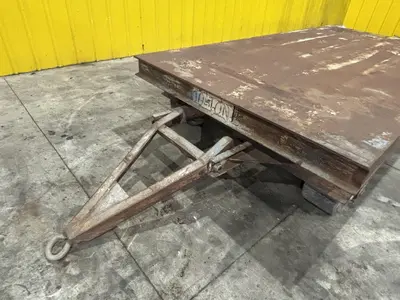 20,000 LBS (10 TON) x 120" x 60" STEEL WITH HARD TIRE TRANSFER CART CAR: STOCK #23237