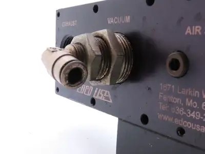 Edco USA ML50N-RTB Pneumatic Vacuum Pump Assembly 1/2" NPT For Vacuum Cup READ