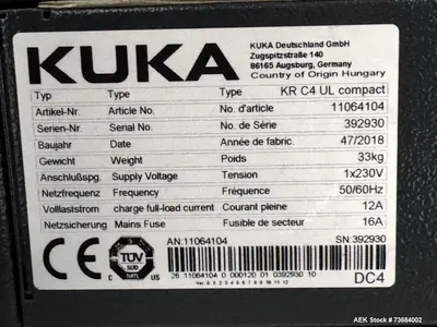 Used KUKA RP KR 6 R700 Robots Illinois US | Aaron Equipment #1300273