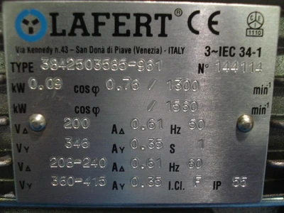 Used LAFERT _UNKNOWN_ A.C. Motors Texas US | OCO Industrial #1599911