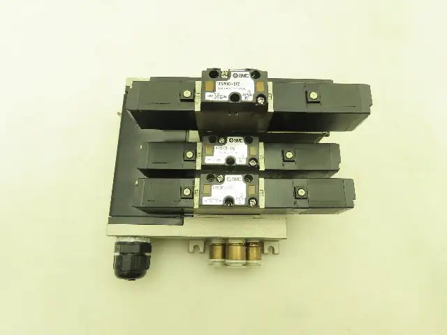 SMC VV5FS2 Plug-In 4-Station Manifold Control Unit VFS2000 Solenoid Valve Bank