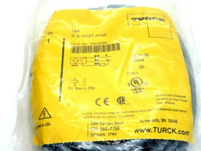 NEW TURCK BI8-M18T-AP6X SENSOR T4616000 BI8M18TAP6X
