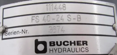 NEW BUCHER HYDRAULICS FS40-24-S-B ACTUATOR 111448 FS4024SB