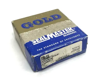New | in-Stock SealMaster Three-Bolt Bearing Unit Set-Screw, Gold-Line, 3/4" Bearings Michigan US | Maverick Industrial Sales #1400778