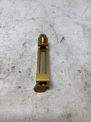 Gits 1500-221 Brass Liquid Level Gauge 3/8″ Sight Glass NIB