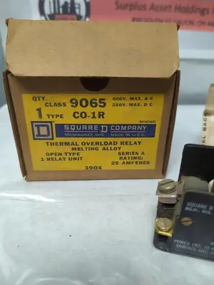 New | in-Stock SQUARE D 9065 C0-1R Miscellaneous Equipment (Electrical & Power) Ohio US | Surplus Asset Holdings #1239780