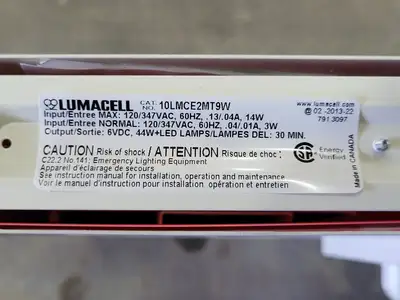 NEW 2013 LUMACELL 10LMCE2MT9W