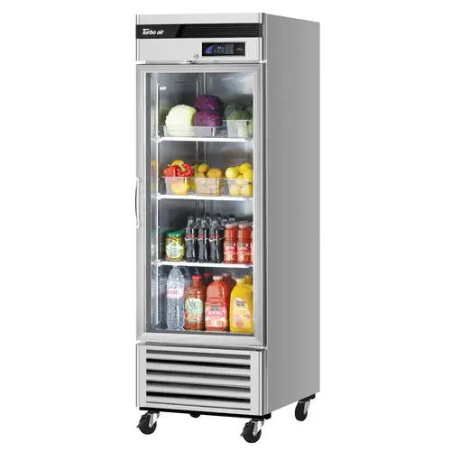 Turbo Air TSR-23GSD-N6 27" One Section Reach In Refrigerator, (1) Right Hinge Glass Door, 115v