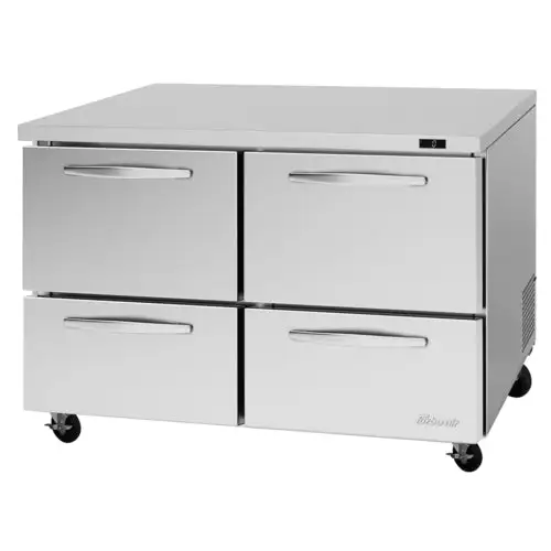 Turbo Air PUF-48-D4-N 48 1/4" W Undercounter Freezer w/ (2) Sections & (4) Drawers, 115v
