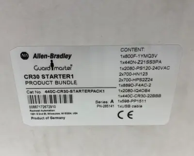 NEW ALLEN-BRADLEY SER. A GUARDMASTER SAFETY RELAY START. KIT