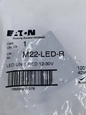 New | in-Stock EATON EATON M22-LED-R Misc Electrical & Power Parts | ND Industrial Surplus #1214148