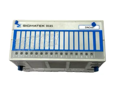 USED SIGMATEK DIAS POSITIONER OUTPUT MODULE DNC 031 CRACKED PLASTIC
