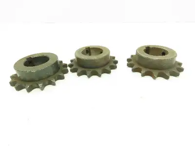 Tsubaki H50B15F #50 Roller Chain Sprocket 15T 5/8P 1-3/8" Bore  Lot Of 3