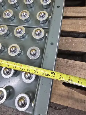 Used HYTROL ROLLER BALL TRANSFER  CONVEYOR Roller Conveyors Wisconsin US | Packer City Sales #1298057