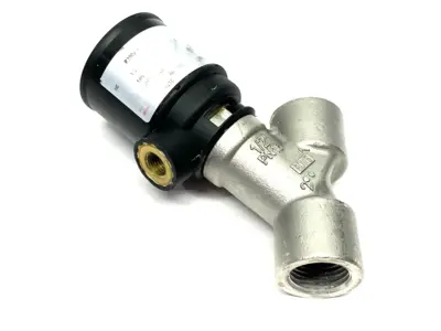 USED ASCO ANGLE BODY 2/2-WAY MOTORIZED PISTON VALVE, 1/2" NORMALLY CLOSED