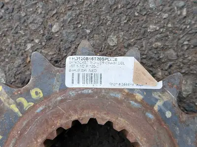 Roller Chain Sprocket HD120B16T20SPLINE, Double, 16 Teeth, Splined