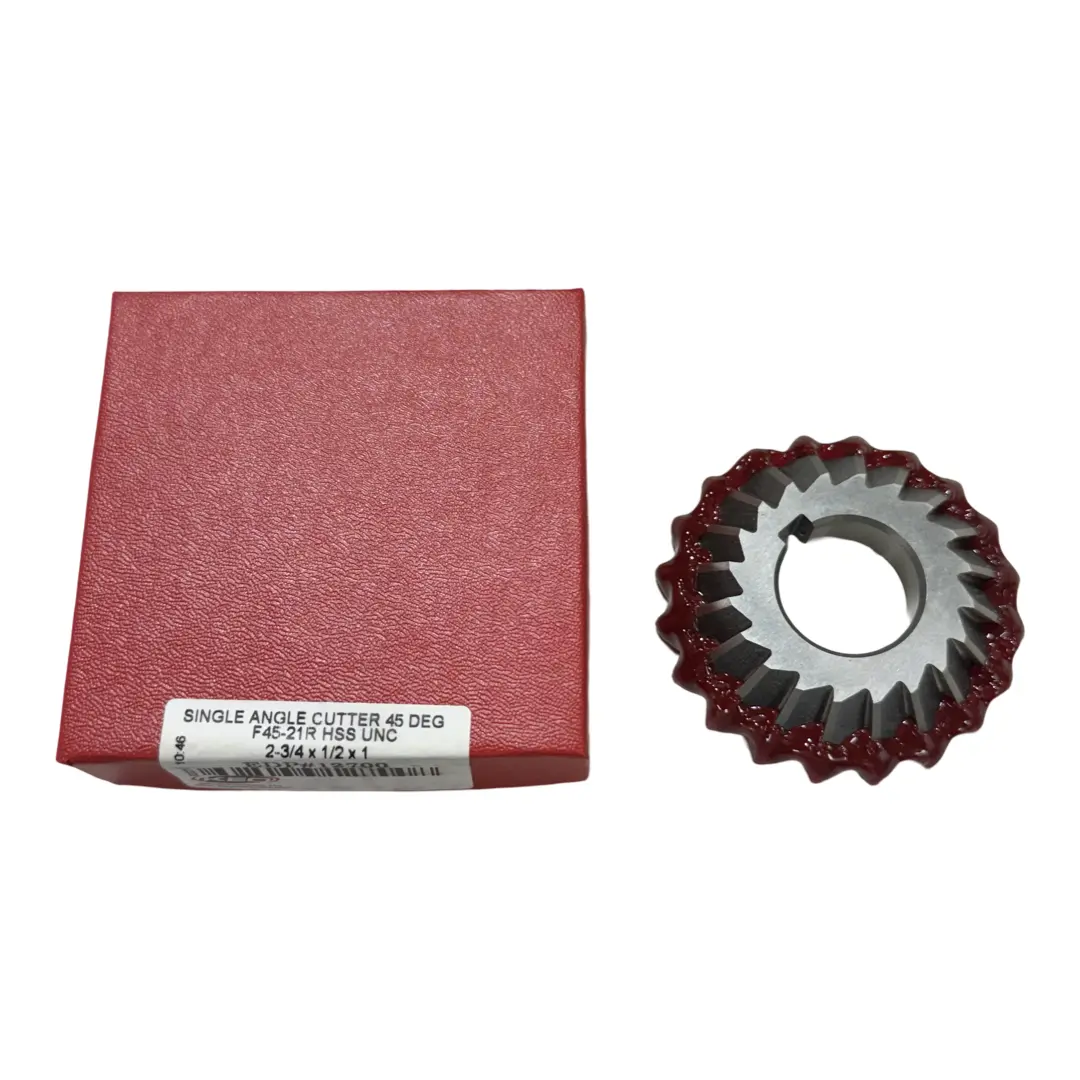 KEO 2-3/4" HSS Single Angle Milling Cutter 20 Teeth 45° USA Made