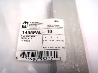USED HAMMOND 125.3 X 30.43X 1.5MM ENCLOSURE END PANEL