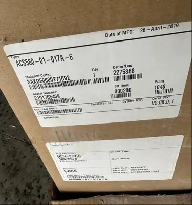 NEW 2019 ABB ACS580-01-017A-6