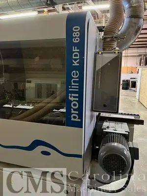 USED 2007 BRANDT KDF 680 SINGLE SIDED EDGEBANDER WITH PRE MILLING AND CORNER ROUNDING