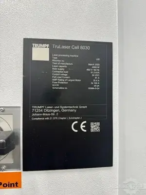 USED 2020 TRUMPF TRULASER CELL 8030