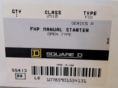 NEW SQUARE D 2510 F01