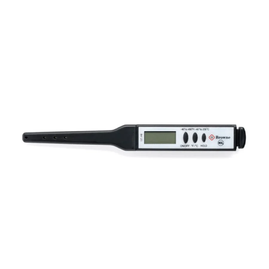 New | in-Stock Browne New Browne Pocket Thermometer - Thin Tip (84120) Temperature Monitoring Illinois US | Falcon Restaurant Supply #1375113