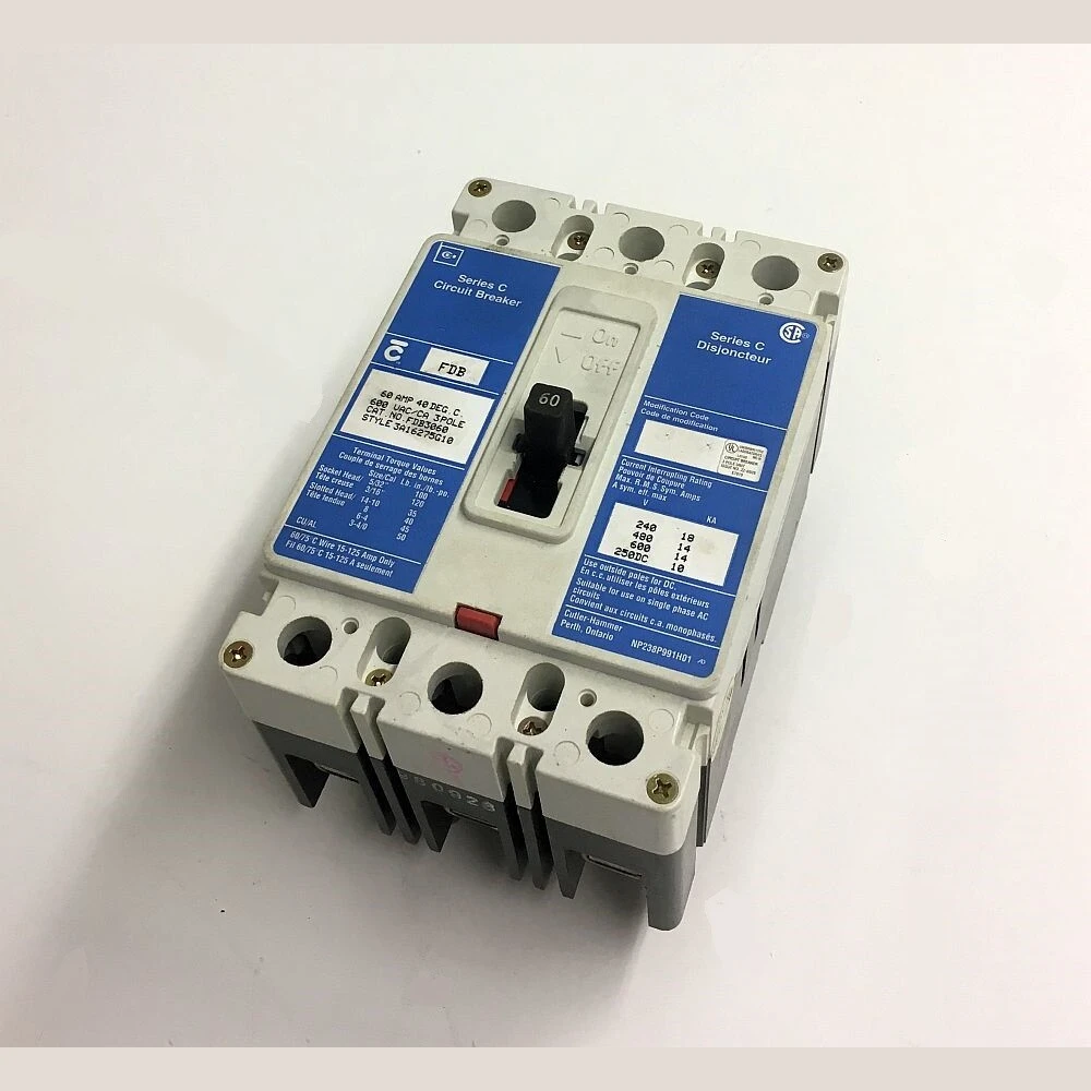 Cutler Hammer 3 Pole 60 Amp FDB Breaker