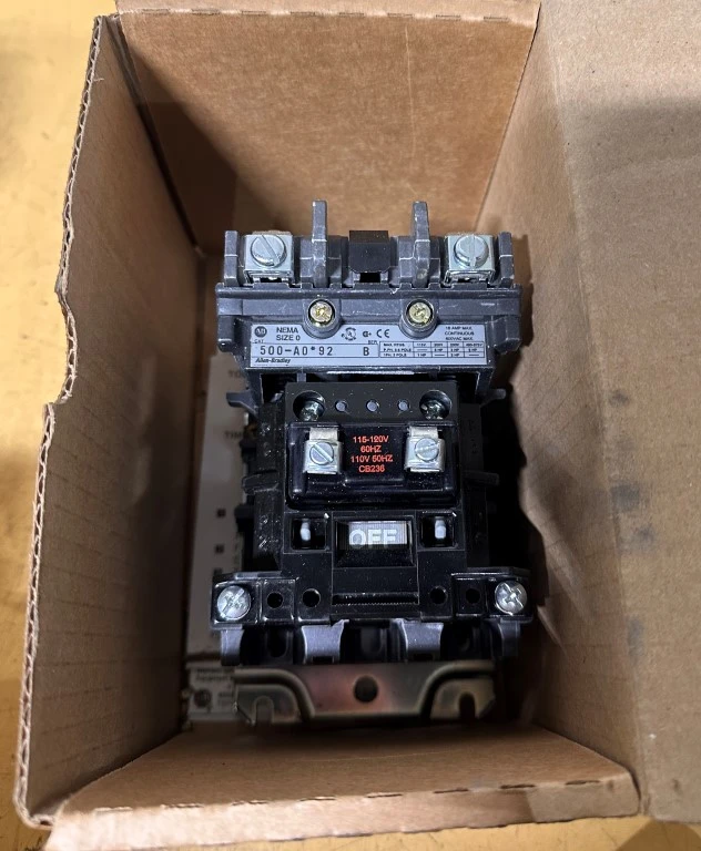 ALLEN BRADLEY 500-A0-92 SIZE #0 MOTOR STARTER