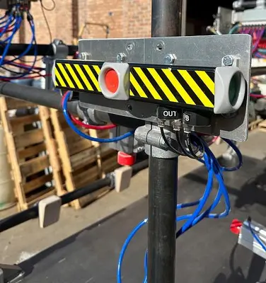 Custom Pneumatic Chair / Work Clamp on 2" Adjustable Rails w/ 13 Clamps (5712)